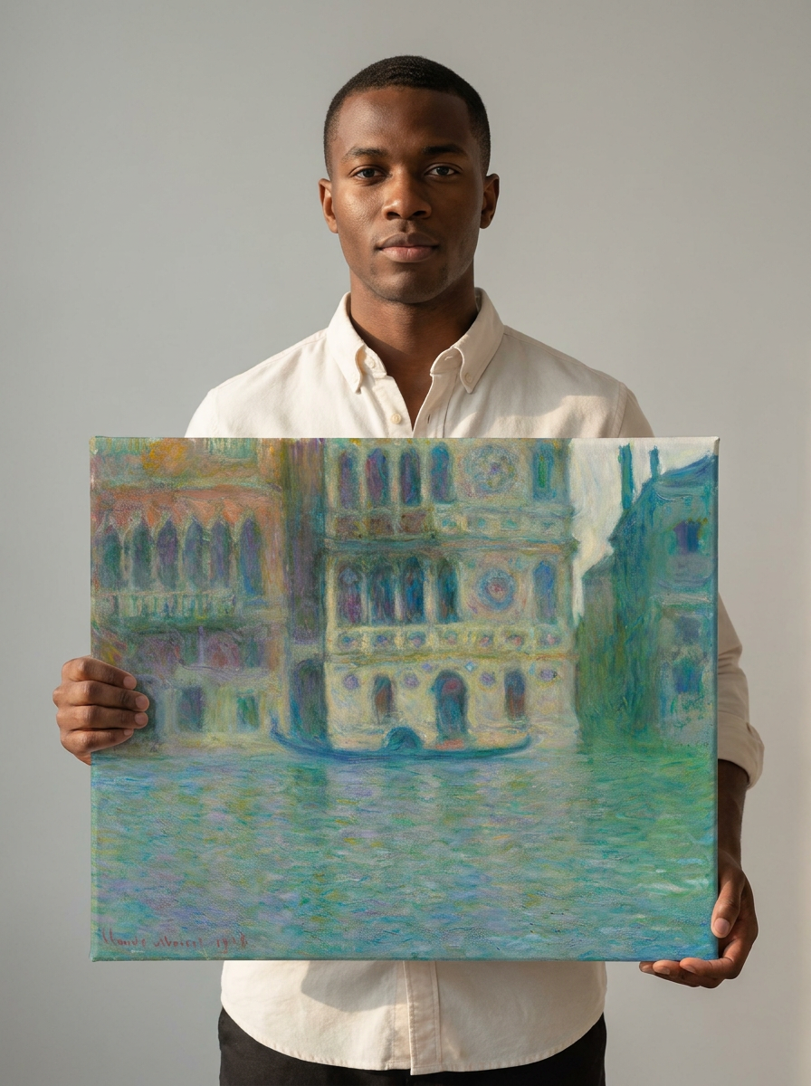 Held for scale — 24 x 18 inch canvas