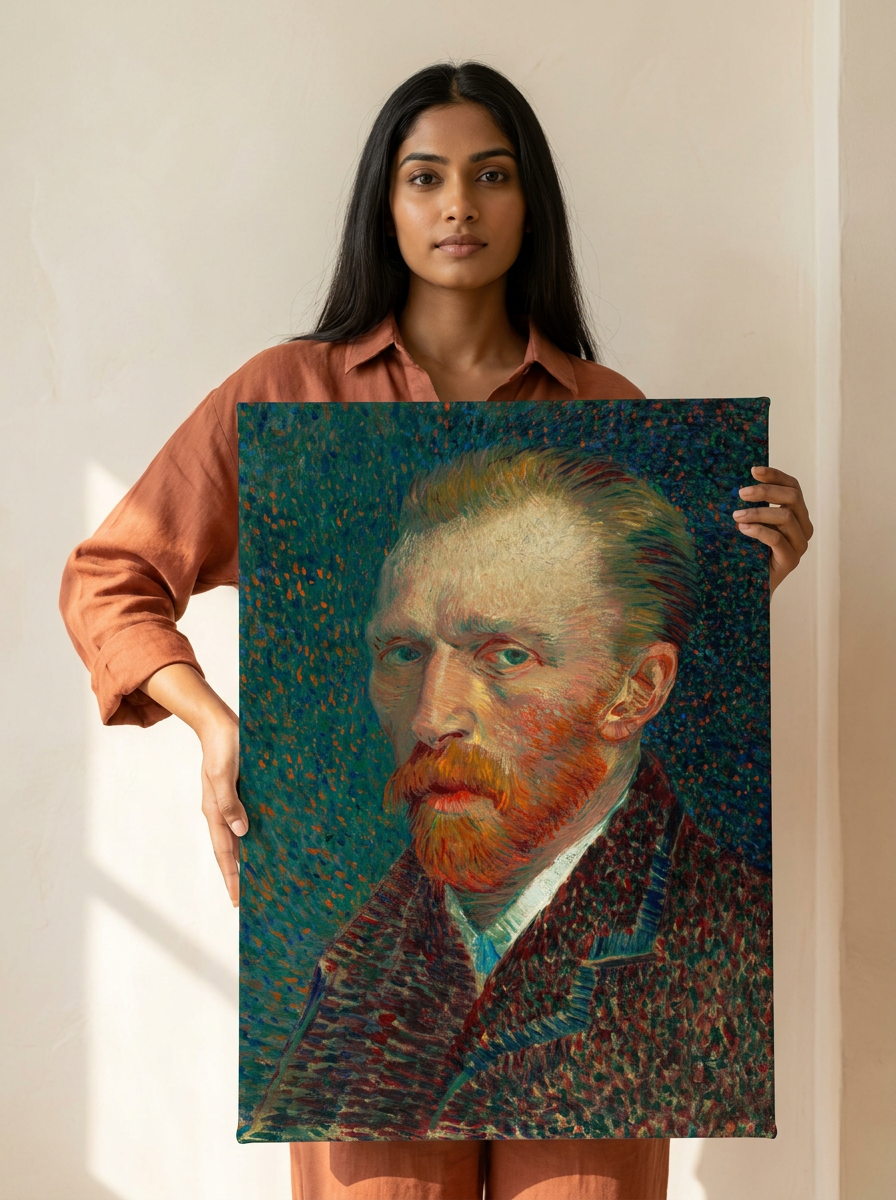 Held for scale — 18 x 24 inch canvas