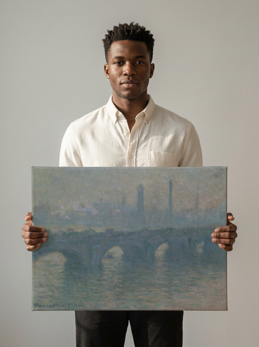 Held for scale — 24 x 18 inch canvas