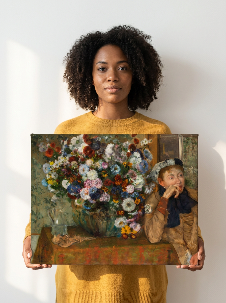 Held for scale — 24 x 18 inch canvas