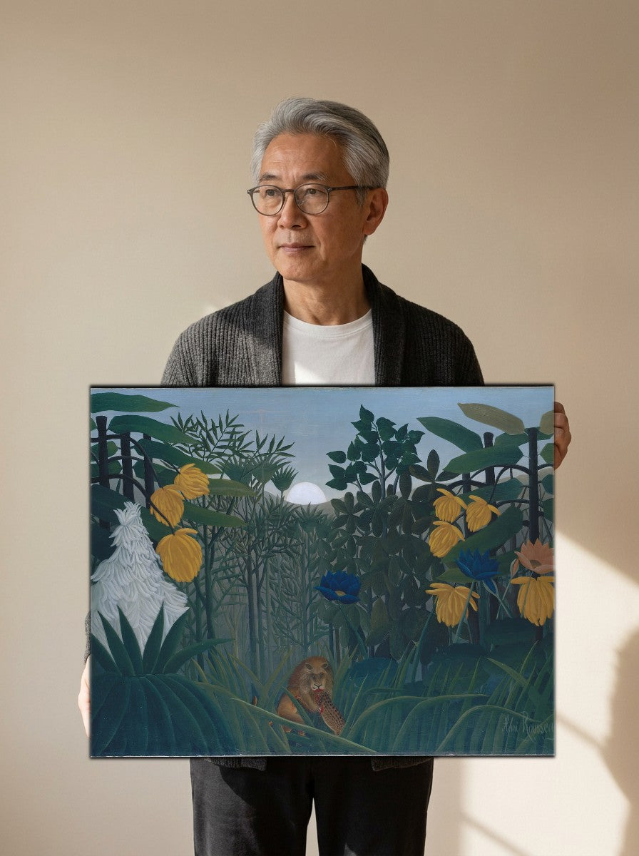 Held for scale — 24 x 18 inch canvas