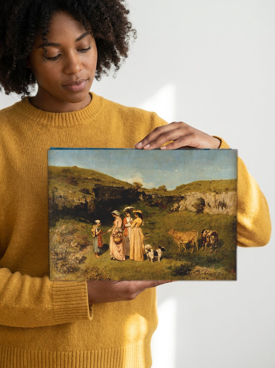 Held for scale — 10 x 8 inch canvas