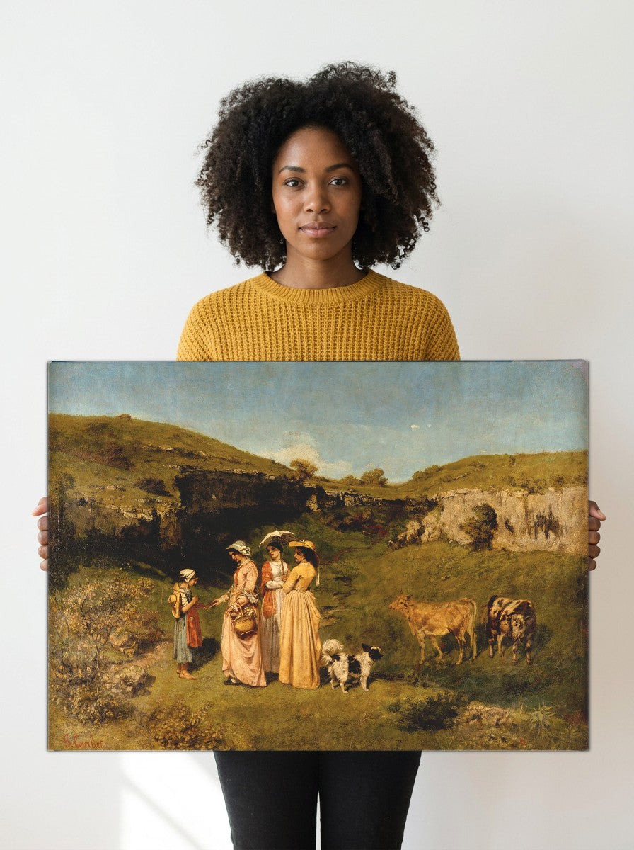 Held for scale — 24 x 18 inch canvas