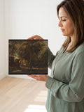 Held for scale — 10 x 8 inch canvas