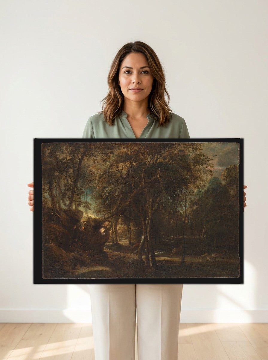 Held for scale — 24 x 18 inch canvas