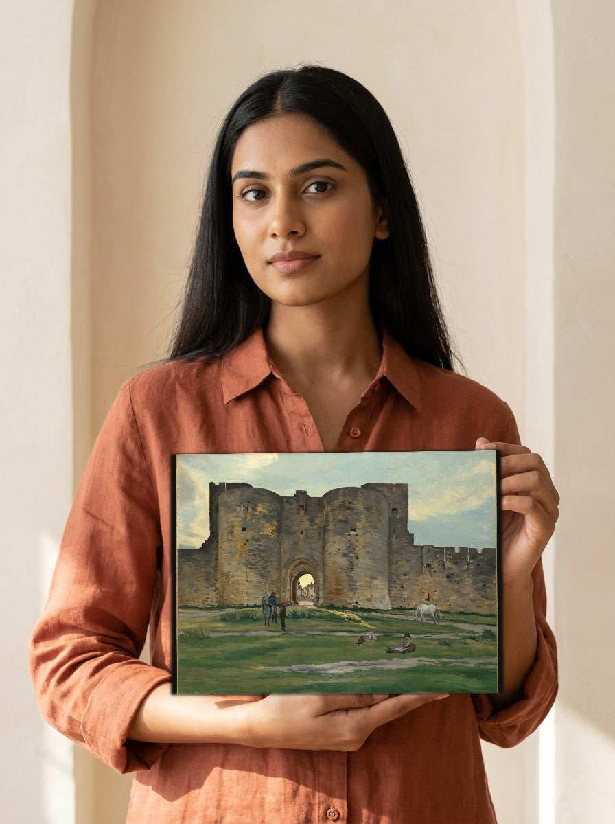 Held for scale — 10 x 8 inch canvas