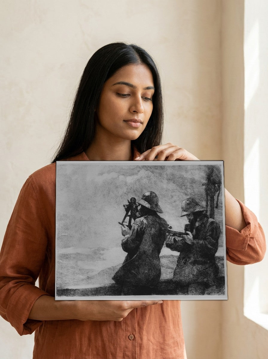 Held for scale — 10 x 8 inch canvas