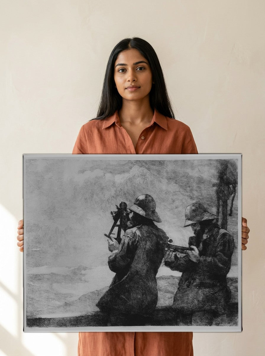 Held for scale — 24 x 18 inch canvas