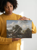 Held for scale — 10 x 8 inch canvas