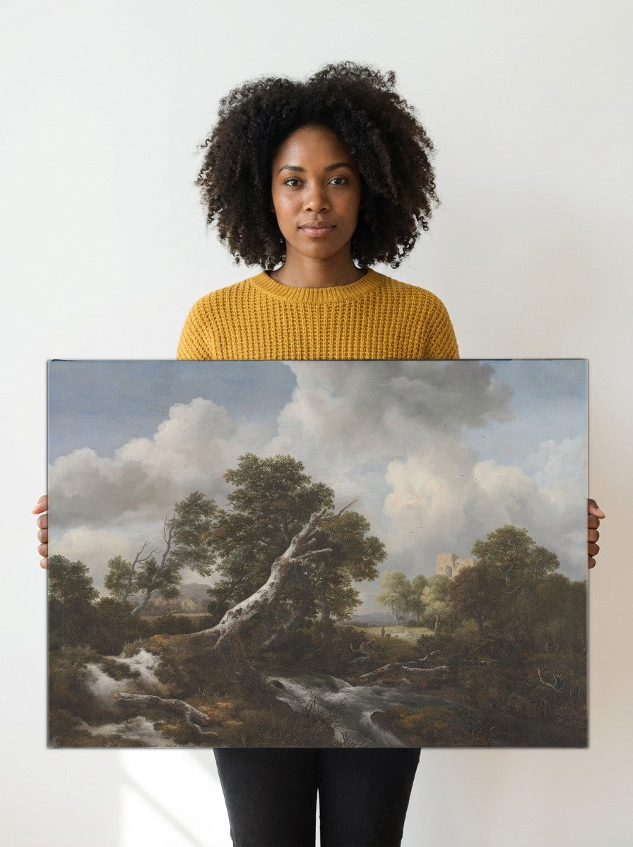 Held for scale — 24 x 18 inch canvas