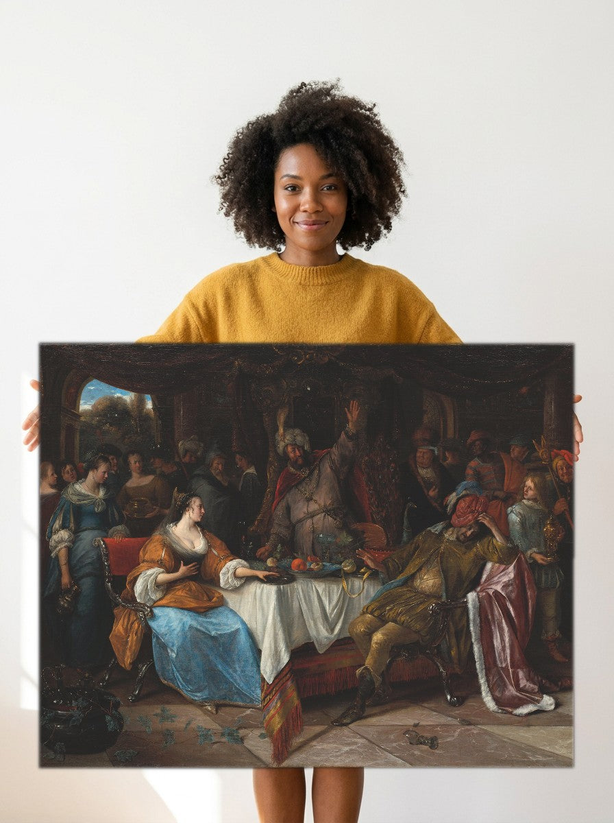 Held for scale — 36 x 24 inch canvas