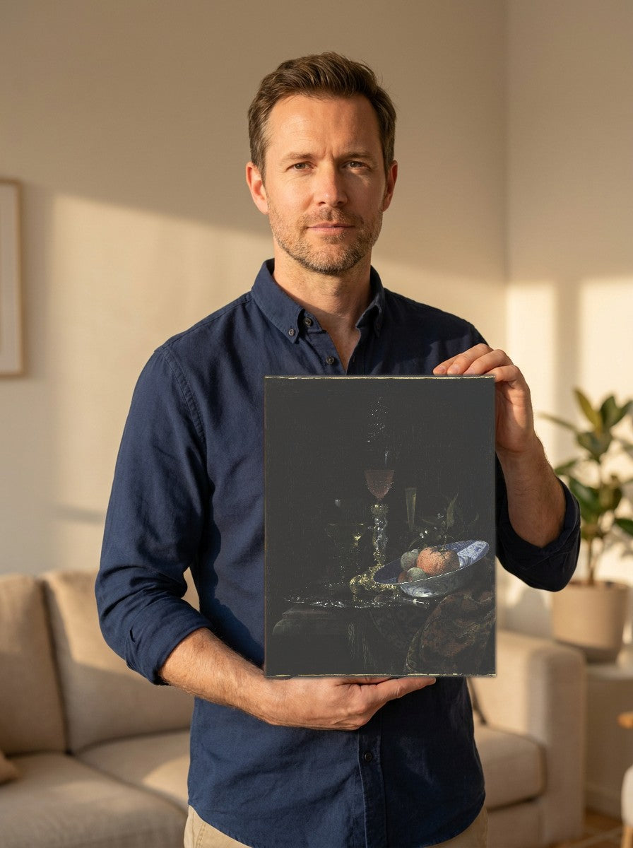 Held for scale — 8 x 10 inch canvas