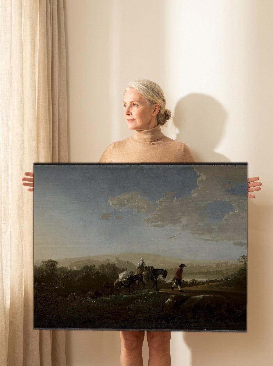 Held for scale — 36 x 24 inch canvas