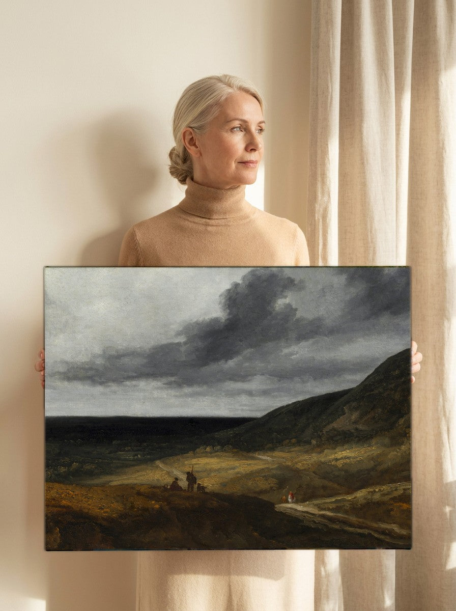 Held for scale — 24 x 18 inch canvas