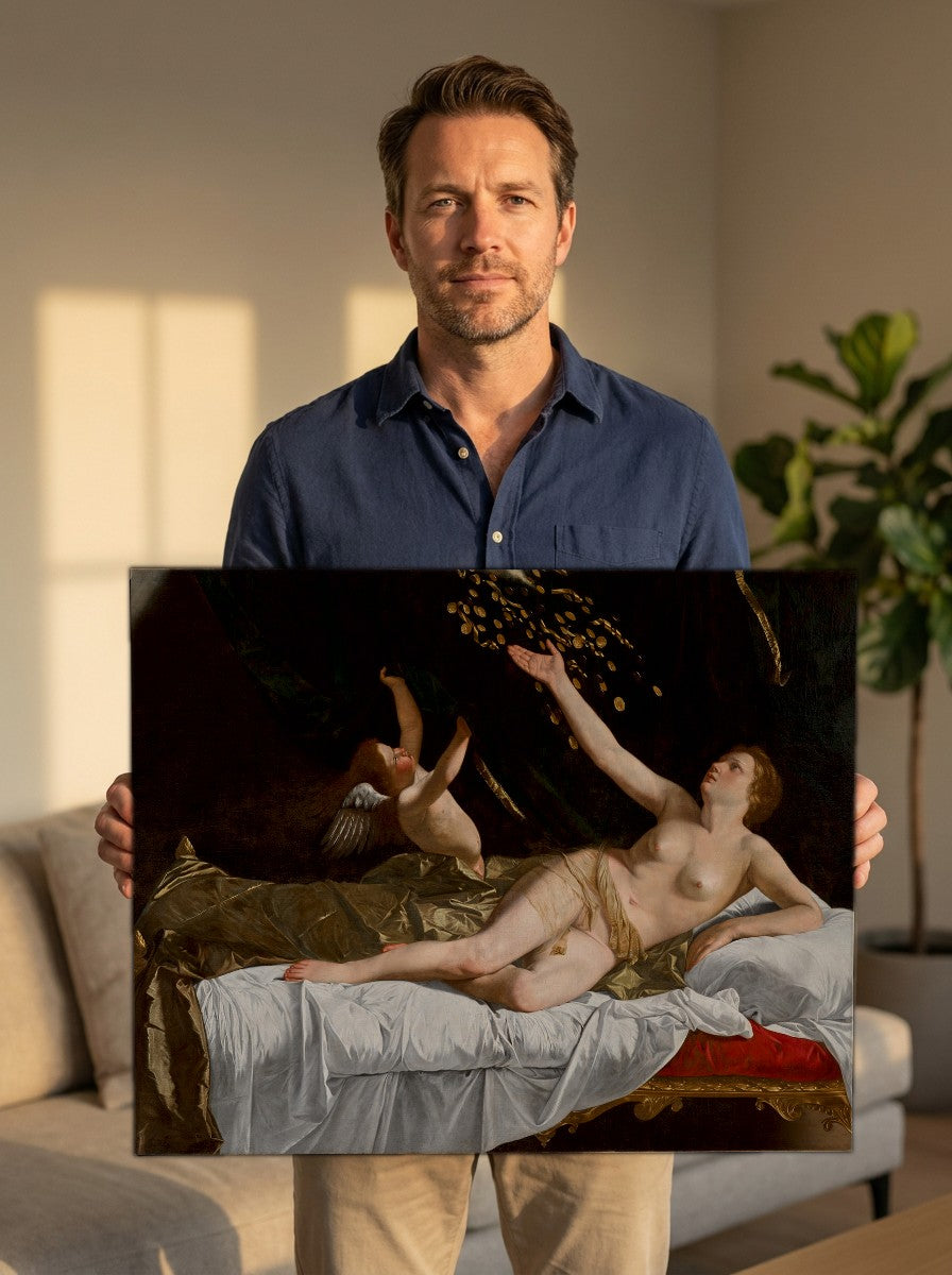 Held for scale — 24 x 18 inch canvas