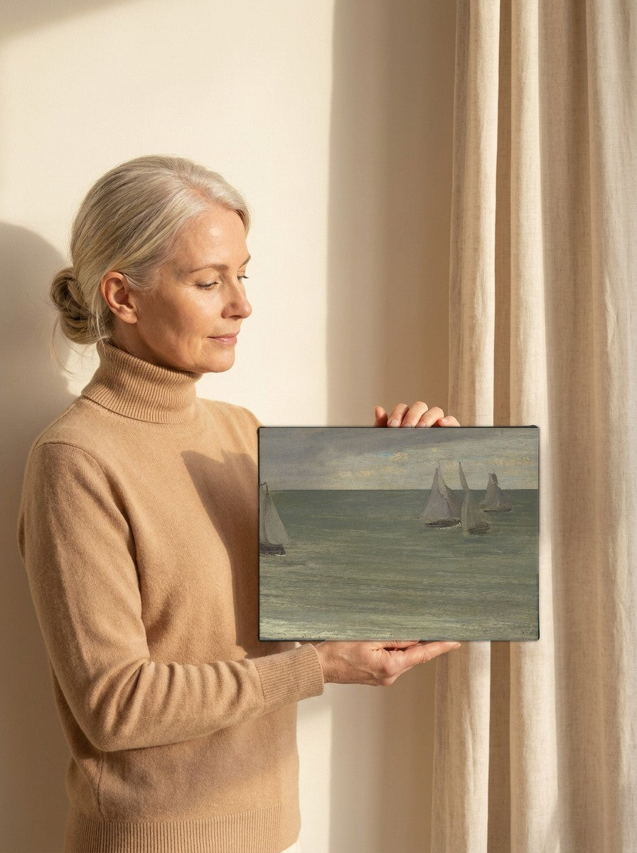 Held for scale — 10 x 8 inch canvas