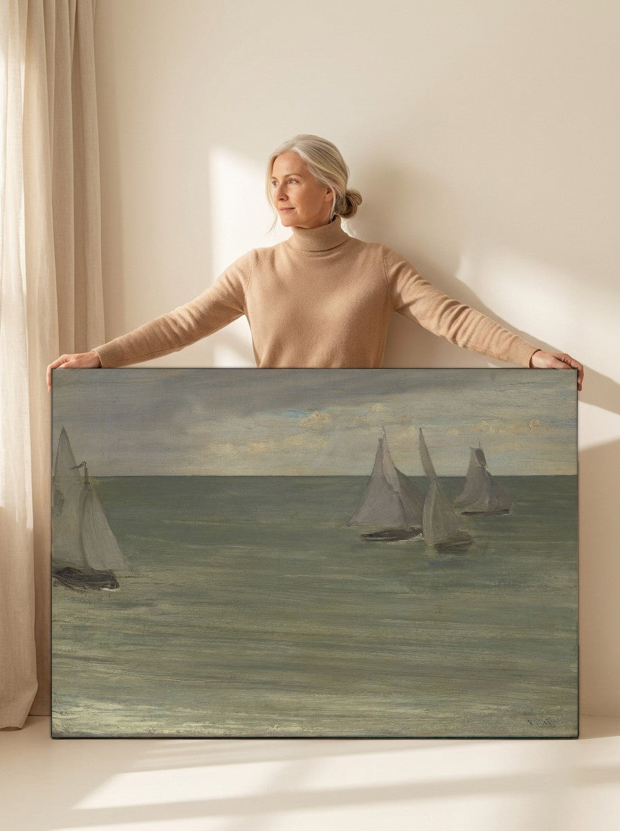Held for scale — 36 x 24 inch canvas