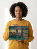 Held for scale — 10 x 8 inch canvas