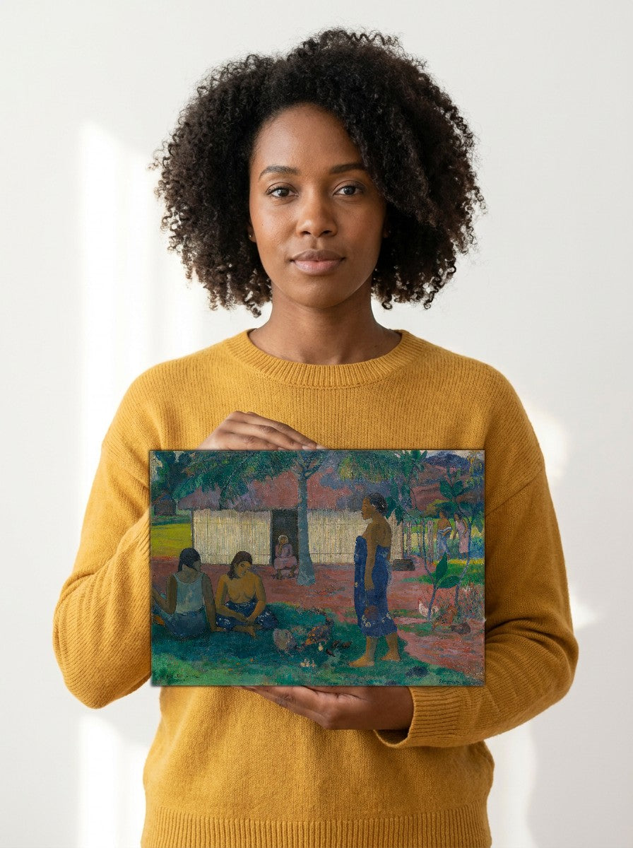 Held for scale — 10 x 8 inch canvas
