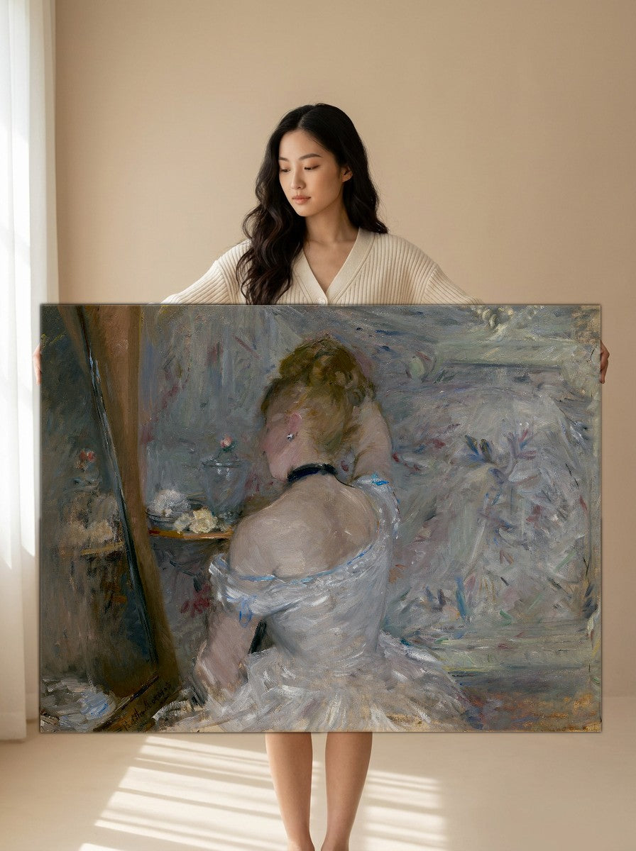 Held for scale — 36 x 24 inch canvas