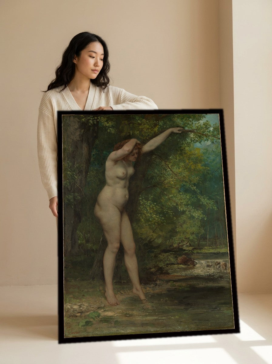 Held for scale — 32 x 48 inch canvas