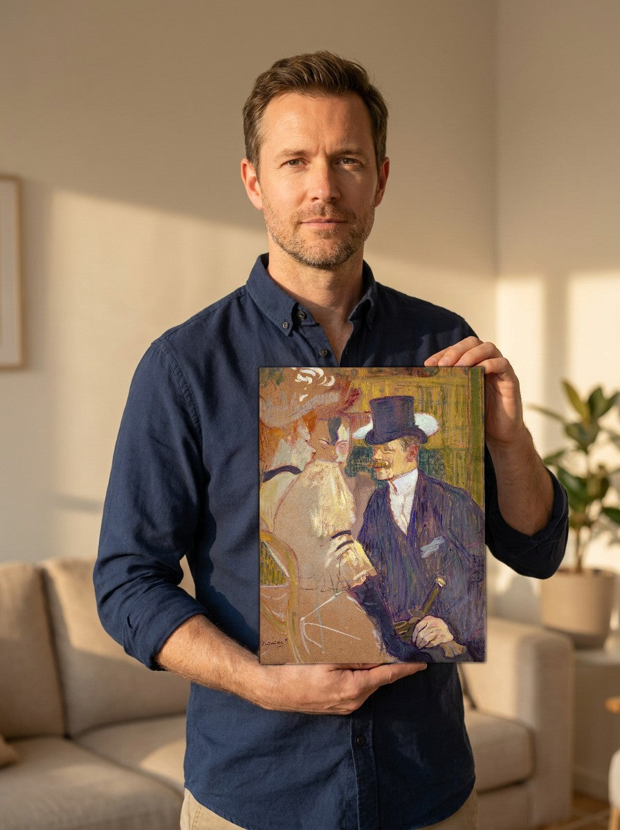 Held for scale — 8 x 10 inch canvas