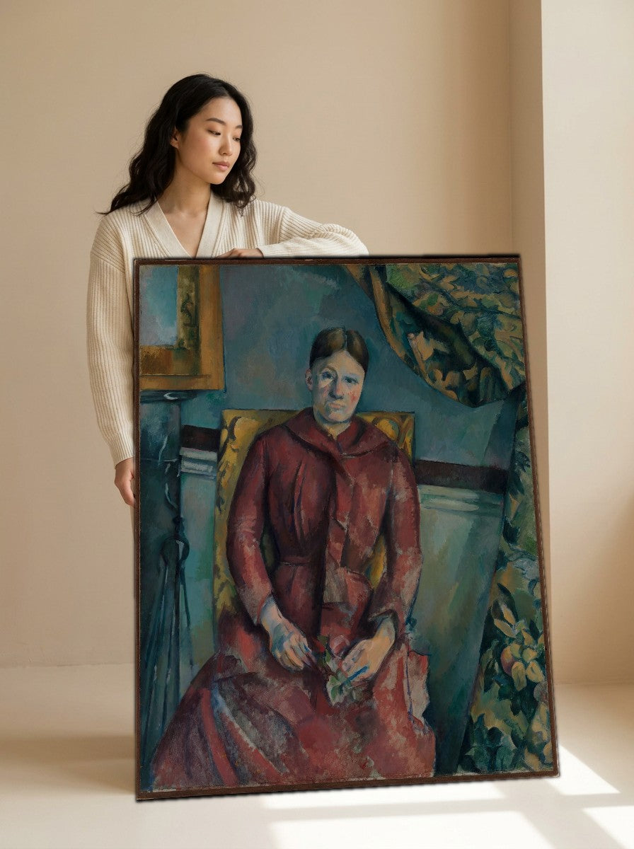 Held for scale — 32 x 48 inch canvas