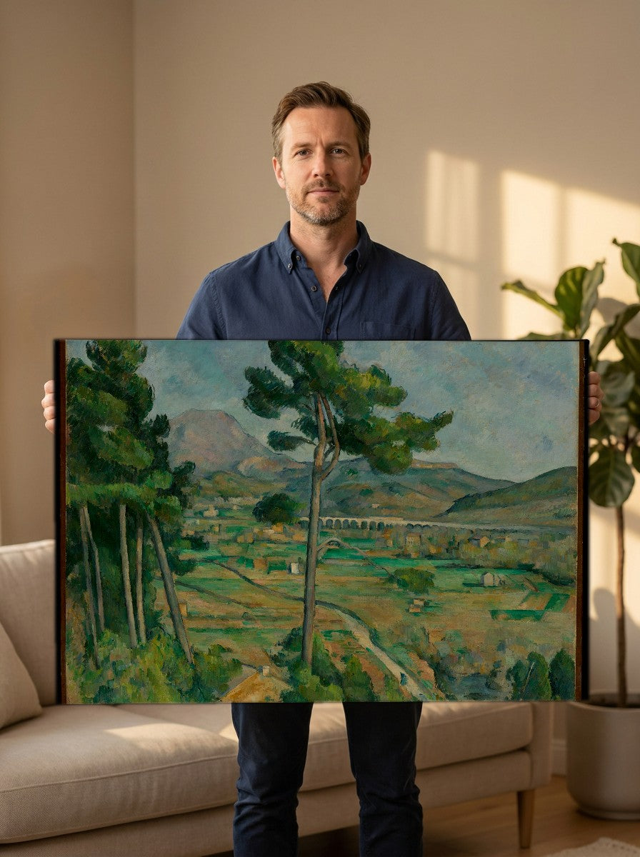 Held for scale — 36 x 24 inch canvas