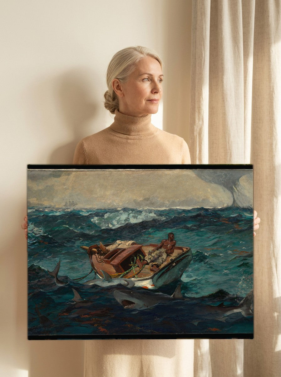 Held for scale — 24 x 18 inch canvas