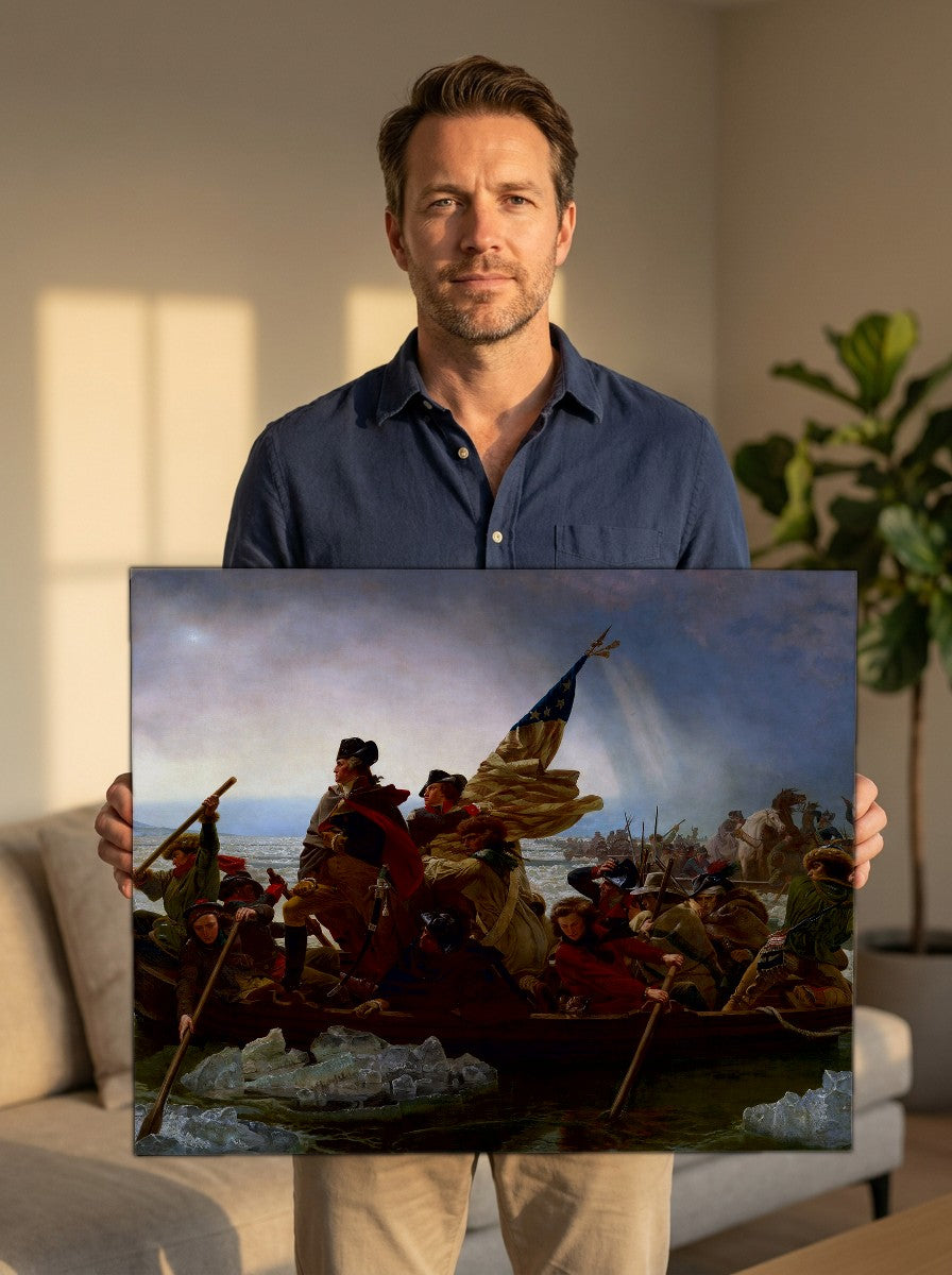 Held for scale — 24 x 18 inch canvas