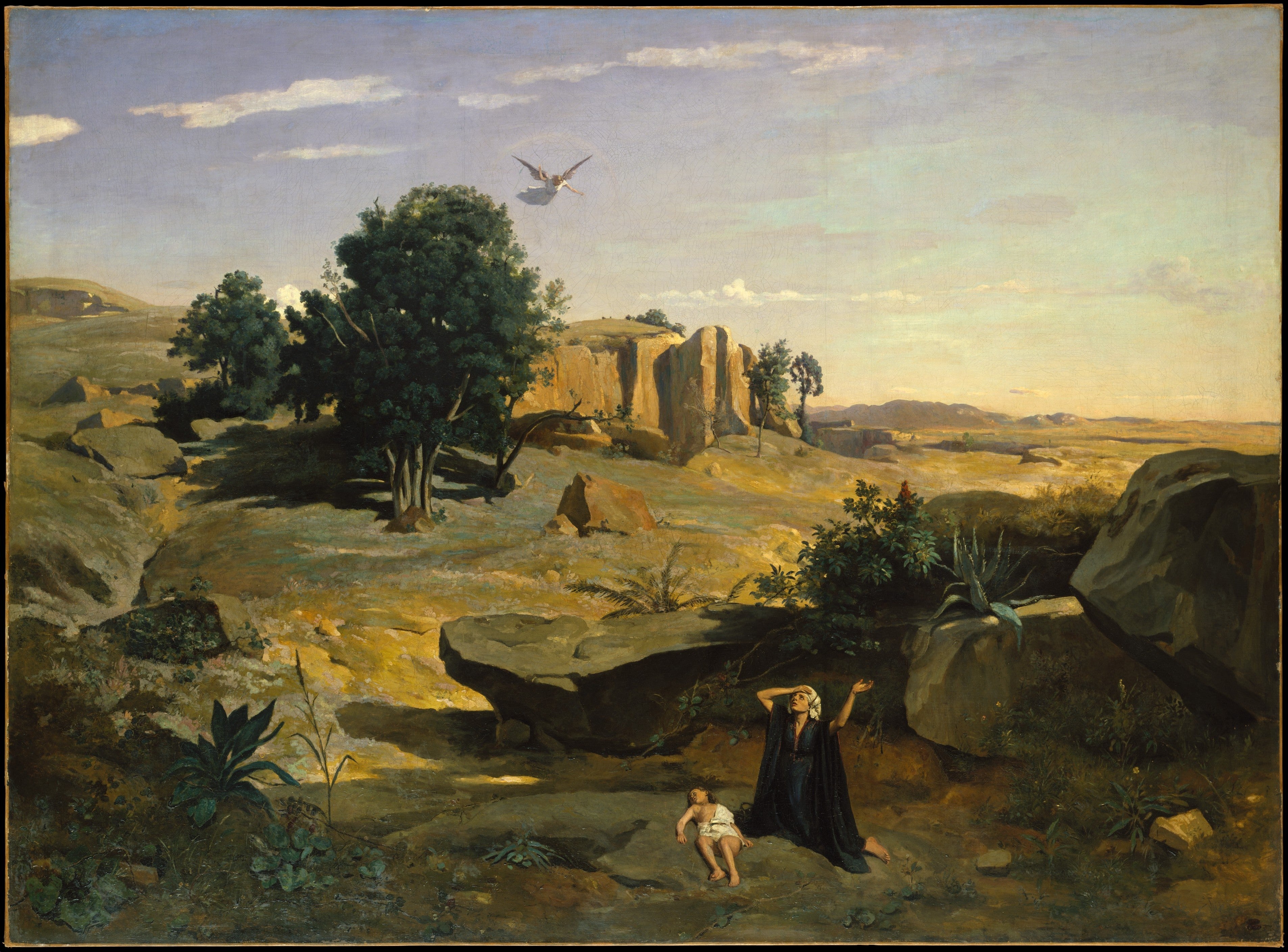Hagar in the Wilderness — Camille Corot (1835)