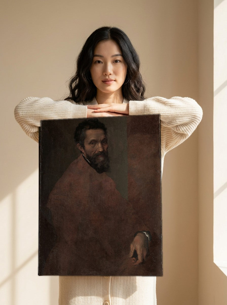 Held for scale — 16 x 20 inch canvas