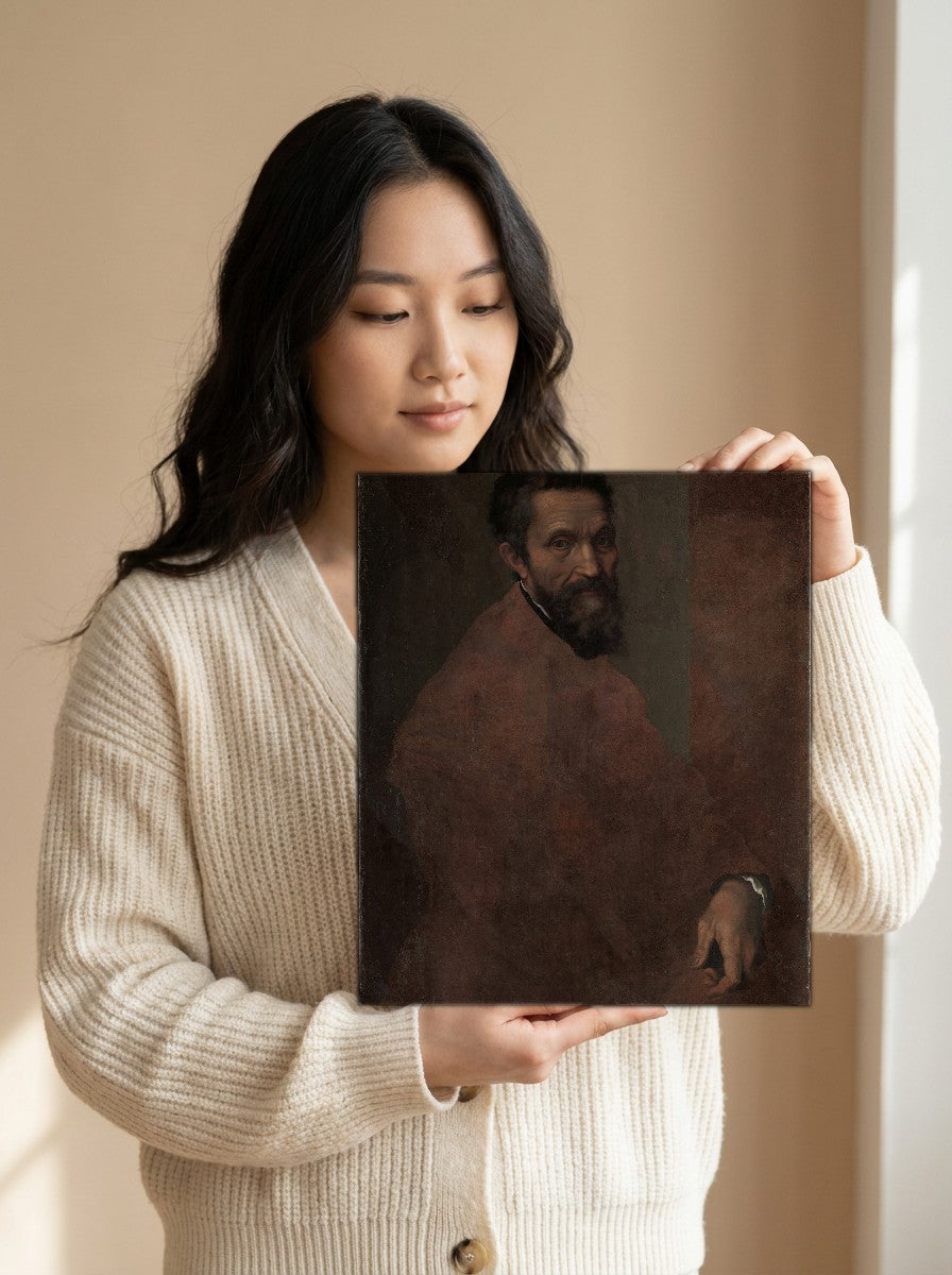 Held for scale — 8 x 10 inch canvas