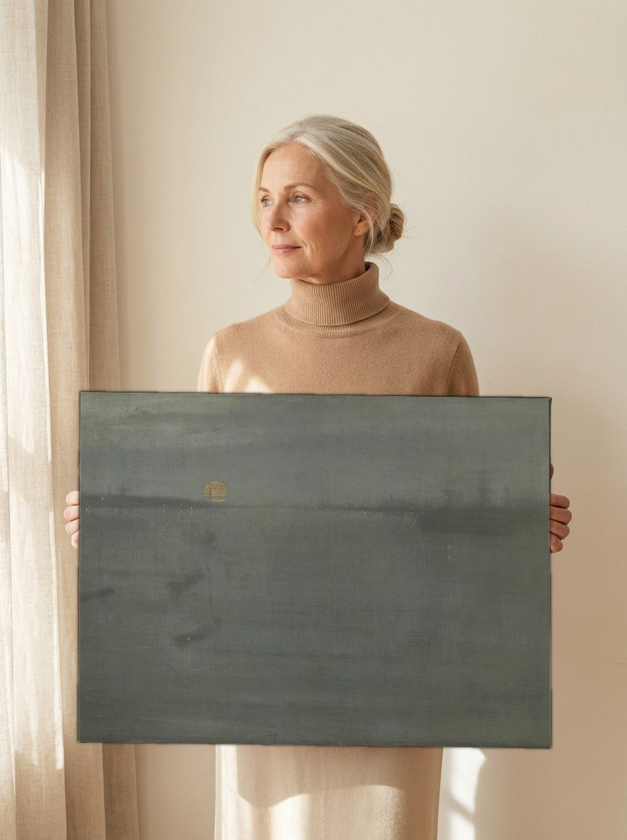 Held for scale — 24 x 18 inch canvas
