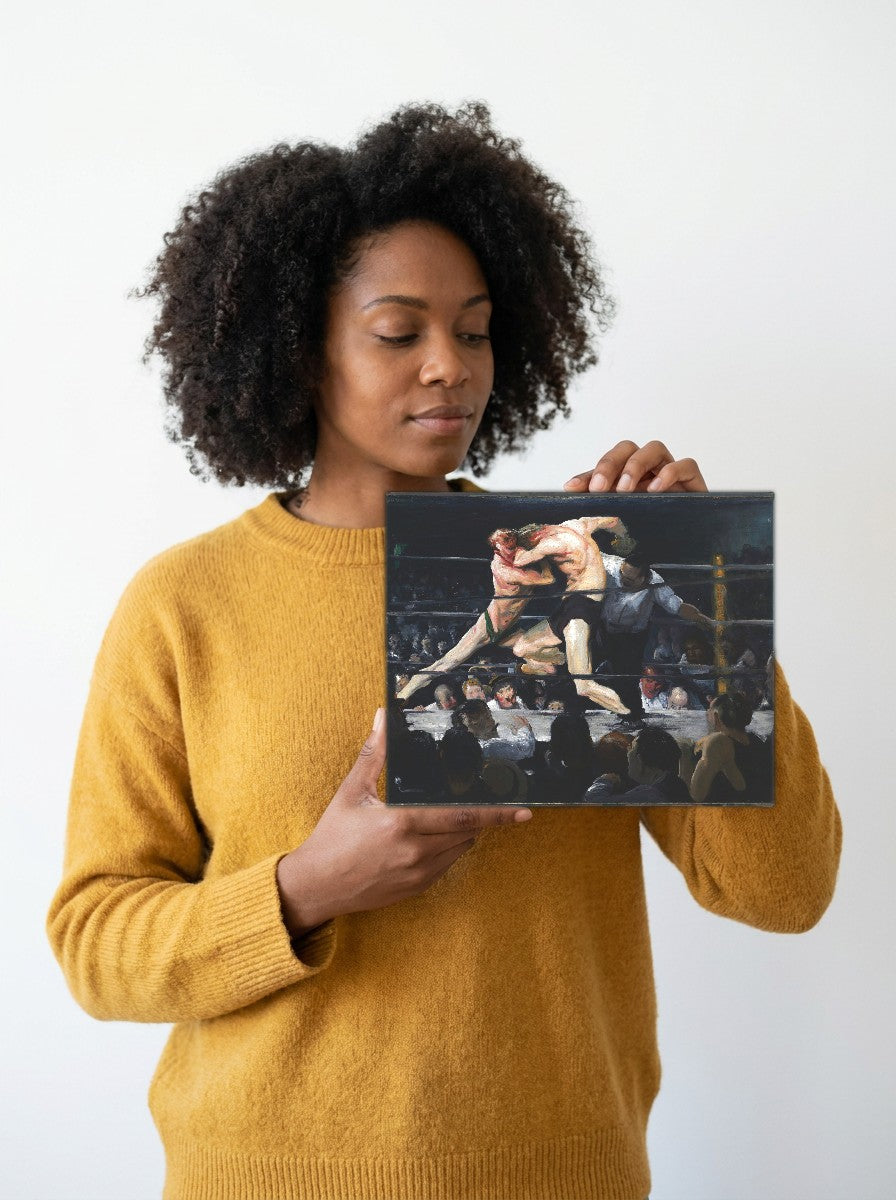 Held for scale — 10 x 8 inch canvas