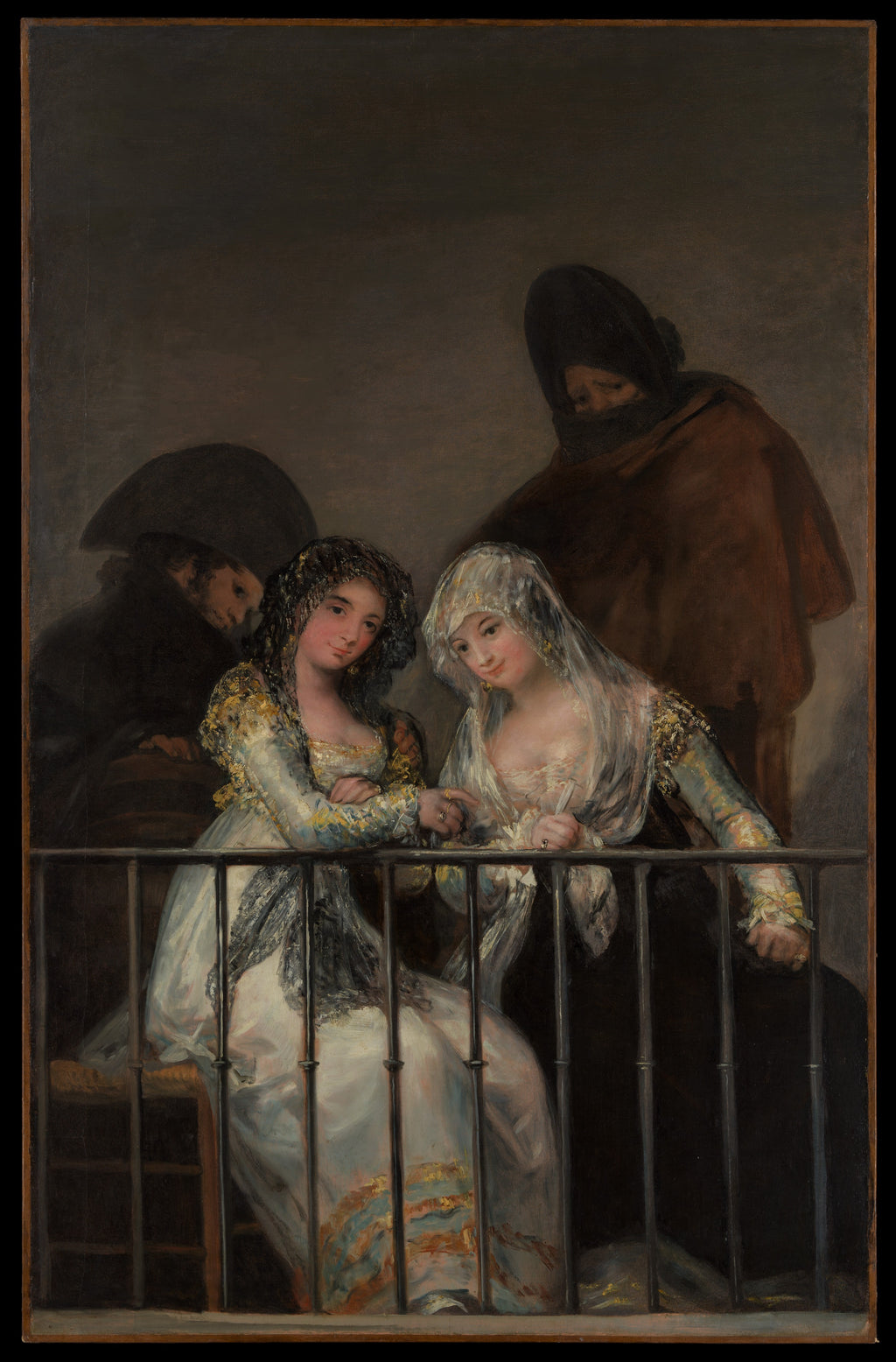 Majas on a Balcony — Francisco Goya (ca. 1800–1810)