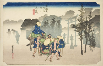 Mishima: Morning Mist — Utagawa Hiroshige (c. 1833/34)