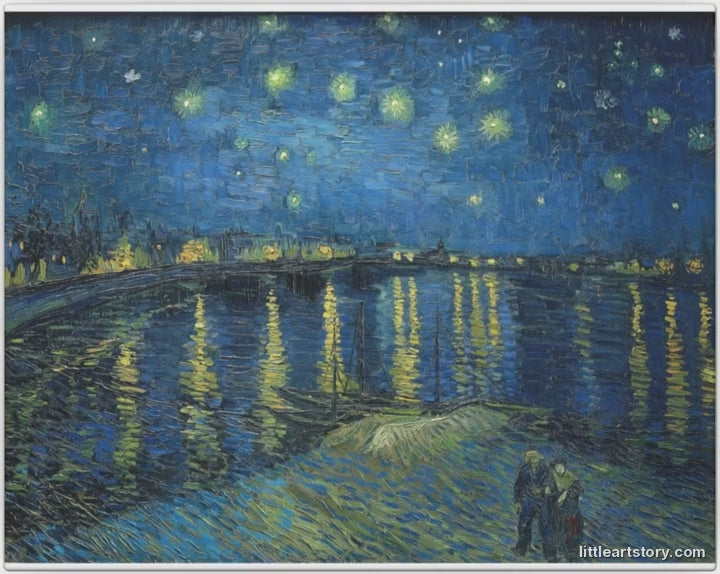 Starry Night Over the Rhône — animated (Little Art Story)