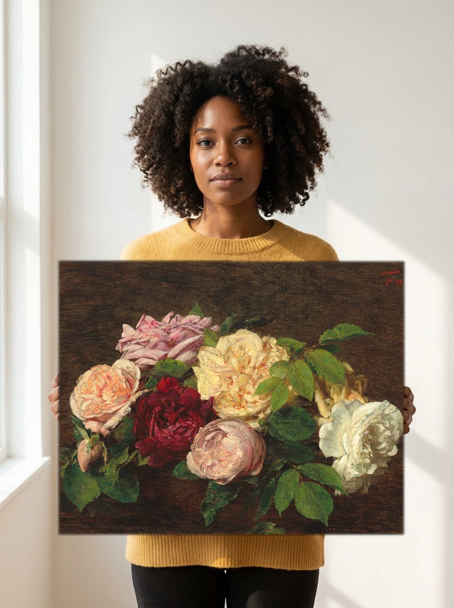 Held for scale — 24 x 18 inch canvas