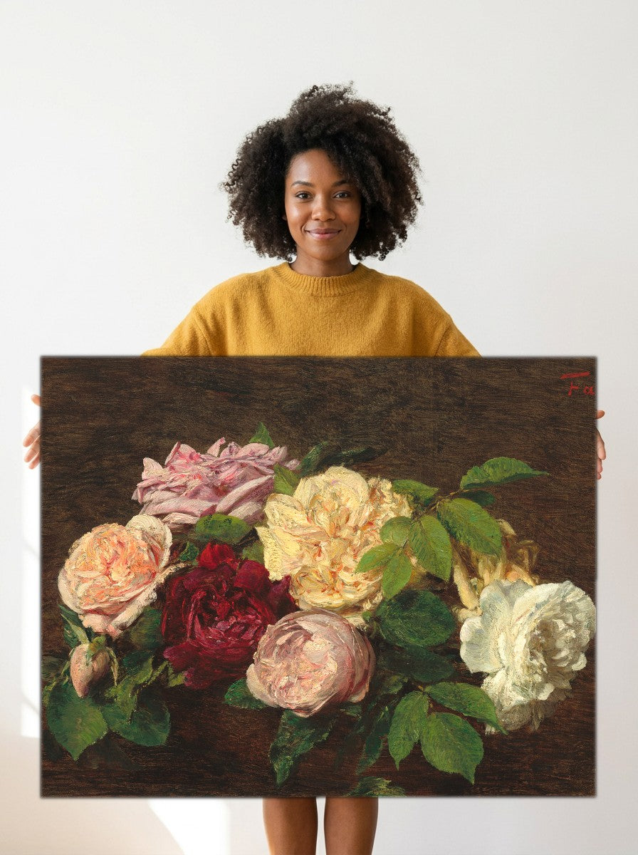 Held for scale — 36 x 24 inch canvas