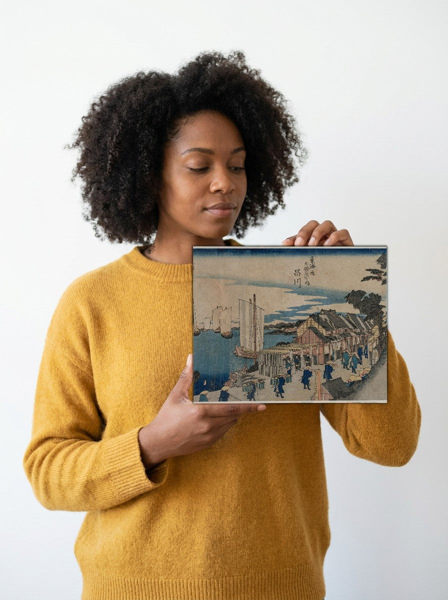 Held for scale — 10 x 8 inch canvas