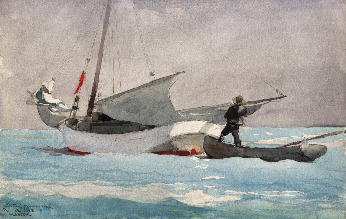 Stowing Sail — Winslow Homer (1903)