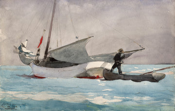 Stowing Sail — Winslow Homer (1903)