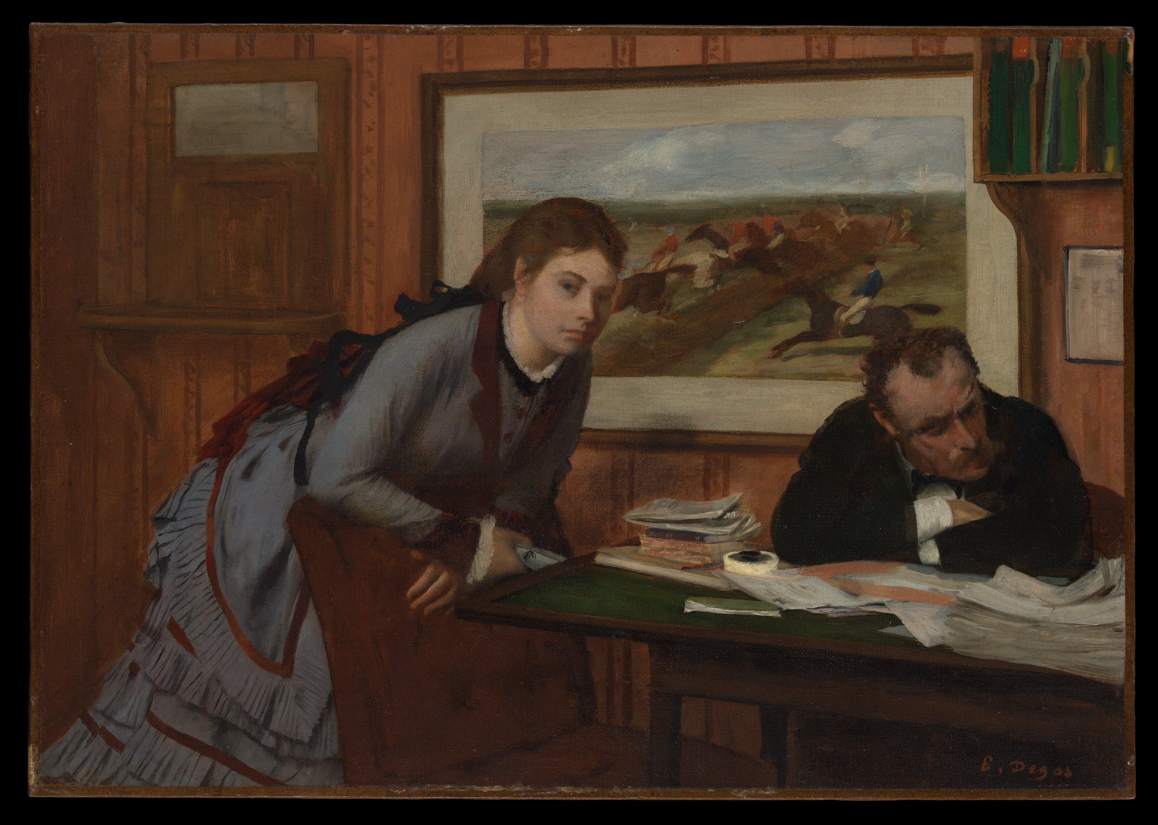 Sulking — Edgar Degas (ca. 1870)