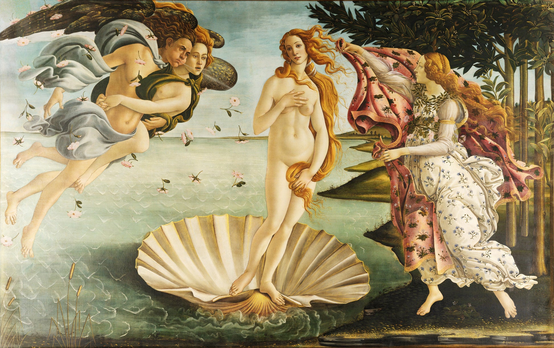The Birth of Venus — Sandro Botticelli (c. 1485)