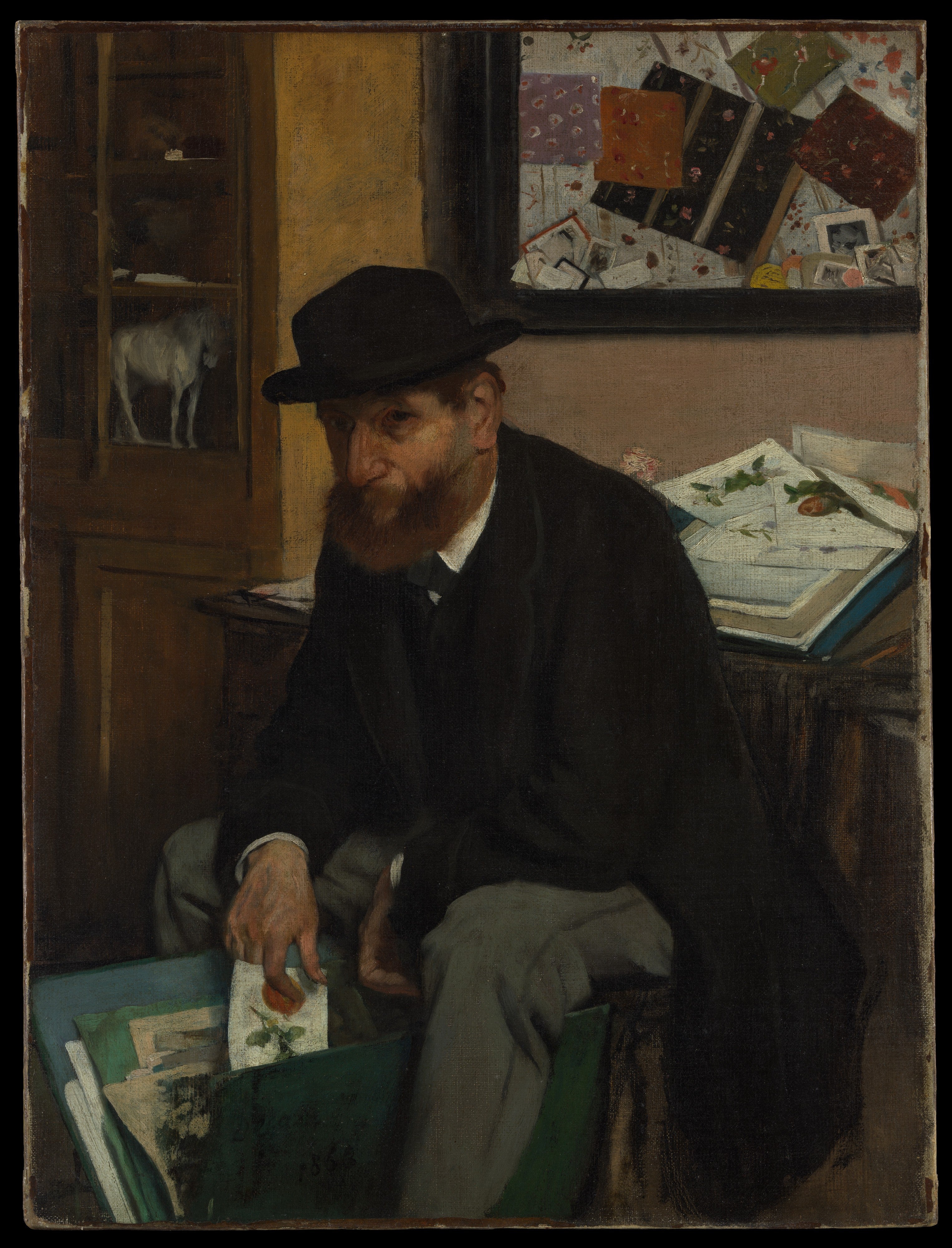The Collector of Prints — Edgar Degas (1866)