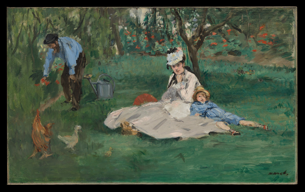 The Monet Family in Their Garden at Argenteuil — Édouard Manet (1874)