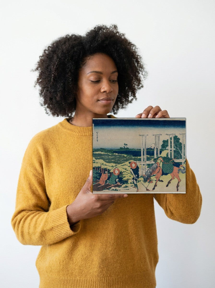 Held for scale — 10 x 8 inch canvas
