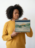 Held for scale — 10 x 8 inch canvas