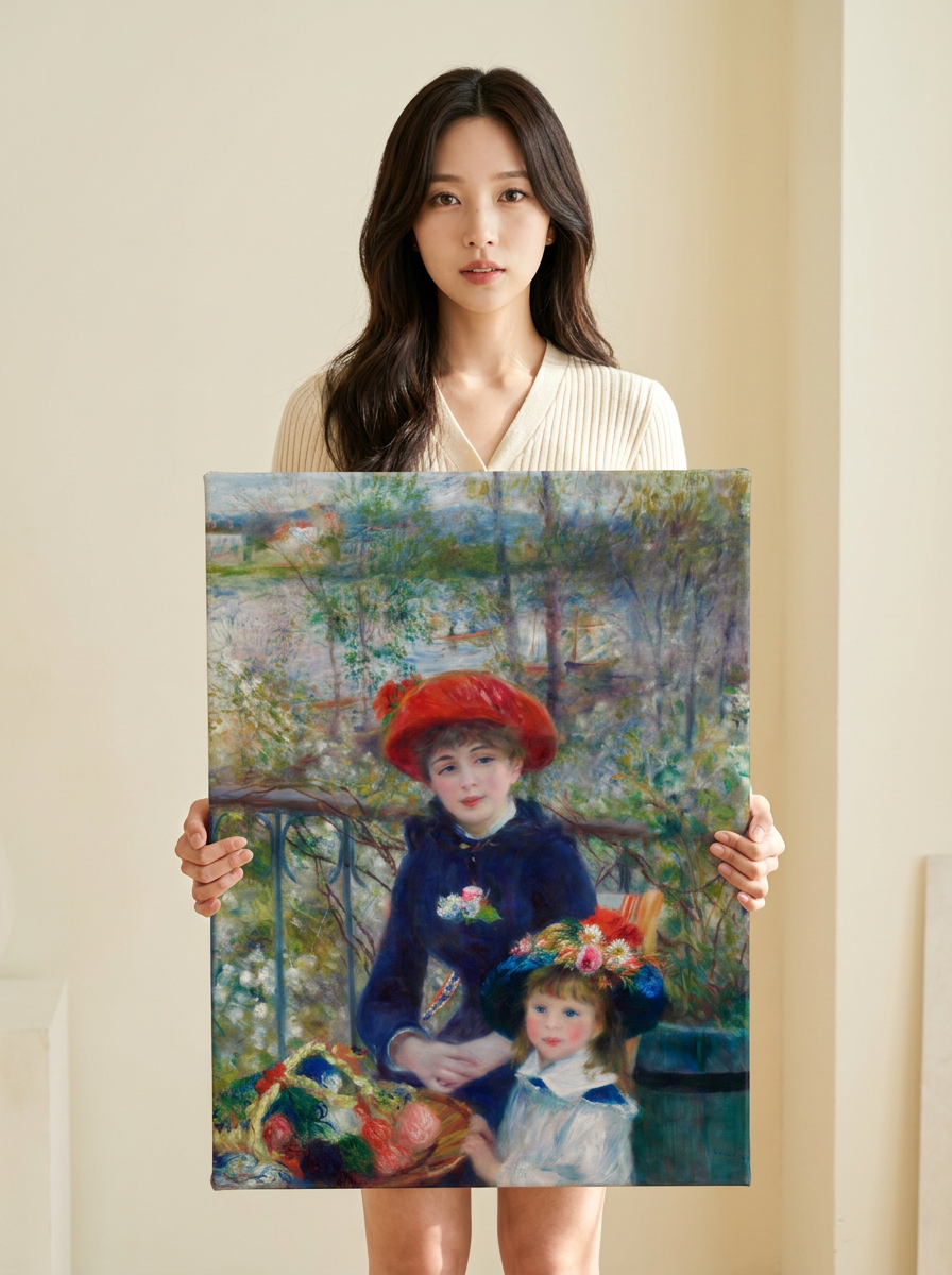 Held for scale — 24 x 36 inch canvas